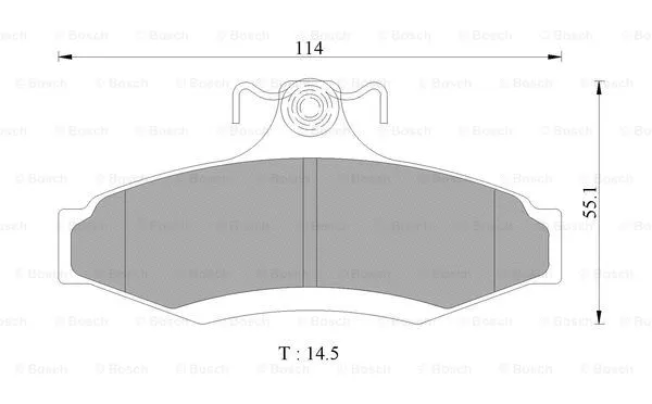 Brake Pad Set, disc brake (0 986 AB9 047)