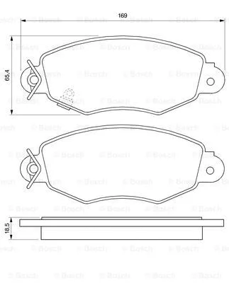 Brake Pad Set, disc brake (0 986 424 691)