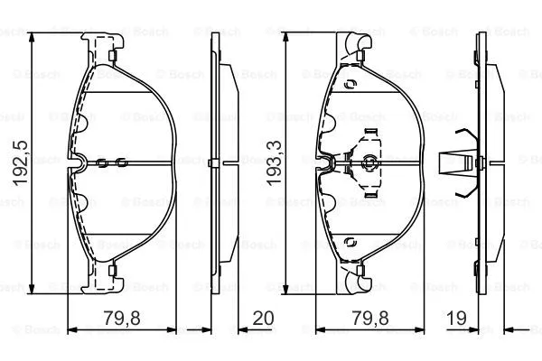 Brake Pad Set, disc brake (0 986 495 439)