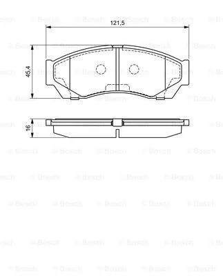 Brake Pad Set, disc brake (0 986 494 681)