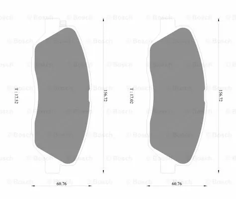 Brake Pad Set, disc brake (0 986 AB1 640)