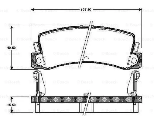 Brake Pad Set, disc brake (0 986 TB2 564)