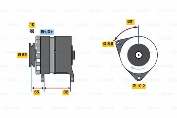 Alternator (0 986 035 670)