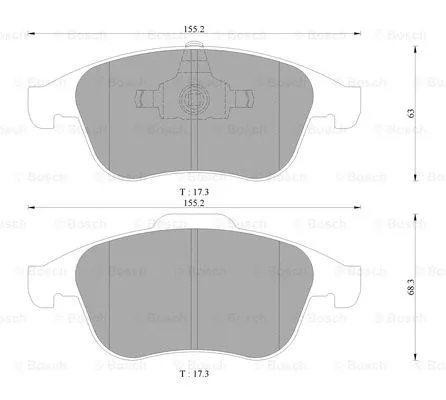 Brake Pad Set, disc brake (0 986 AB3 139)