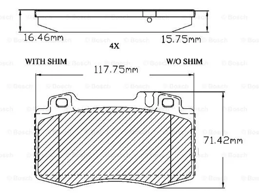 Brake Pad Set, disc brake (F 03B 150 300)