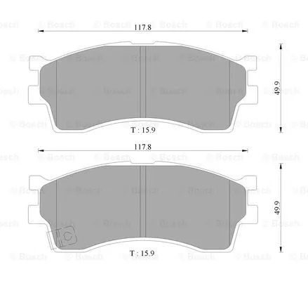 Brake Pad Set, disc brake (0 986 AB9 099)