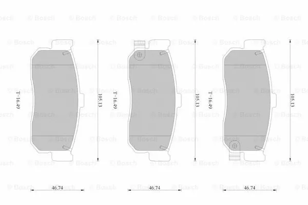 Brake Pad Set, disc brake (0 986 AB1 713)