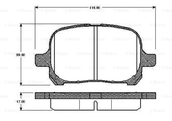Brake Pad Set, disc brake (0 986 TB2 754)