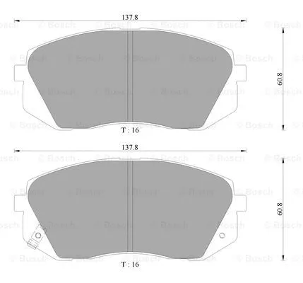 Brake Pad Set, disc brake (0 986 AB3 091)