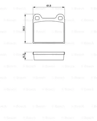 Brake Pad Set, disc brake (0 986 462 282)