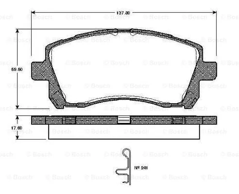 Brake Pad Set, disc brake (0 986 TB2 327)
