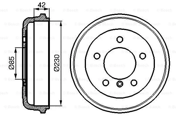 Brake Drum (0 986 477 101)