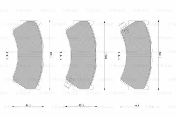 Brake Pad Set, disc brake (0 986 AB9 386)