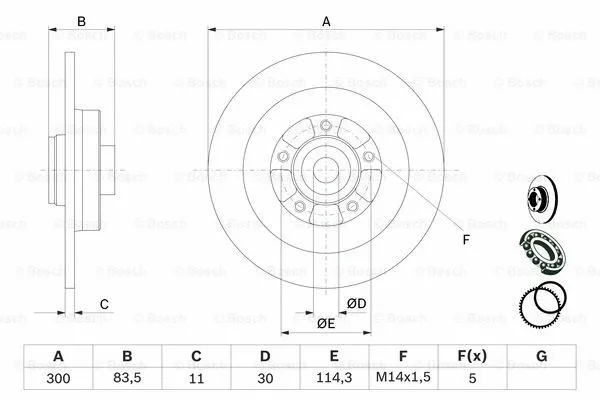 Brake Disc (0 986 479 445)