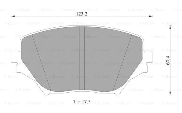 Brake Pad Set, disc brake (0 986 AB1 006)