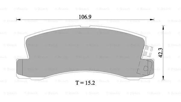Brake Pad Set, disc brake (0 986 505 924)