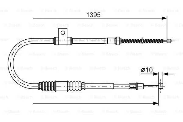 Cable Pull, parking brake (1 987 482 062)