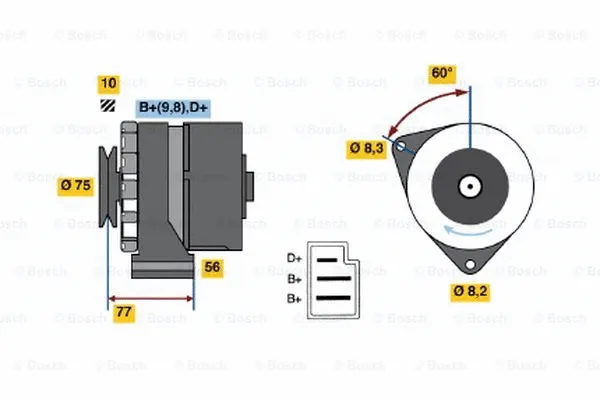 Alternator (0 986 031 040)