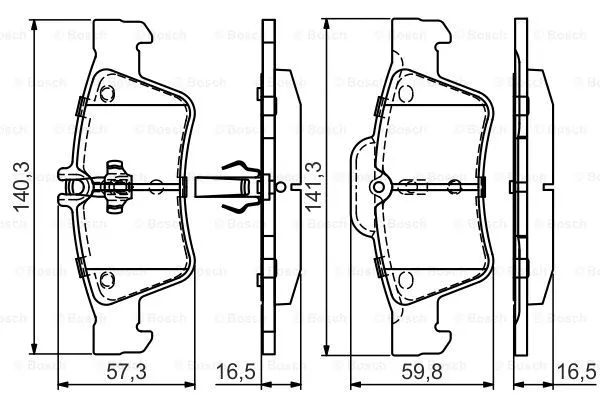 Brake Pad Set, disc brake (0 986 495 449)