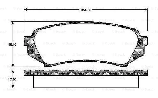 Brake Pad Set, disc brake (0 986 TB2 347)