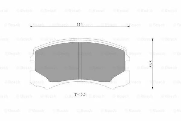 Brake Pad Set, disc brake (0 986 AB3 503)