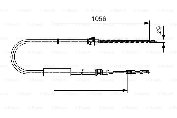 Cable Pull, parking brake (1 987 482 125)