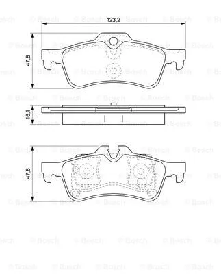 Brake Pad Set, disc brake (0 986 494 063)