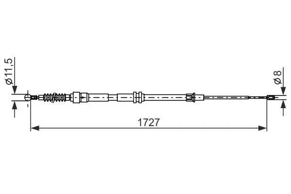 Cable Pull, parking brake (1 987 482 872)