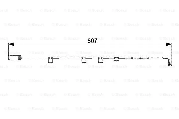 Warning Contact, brake pad wear (1 987 473 058)