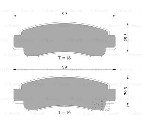 Brake Pad Set, disc brake (0 986 AB9 192)