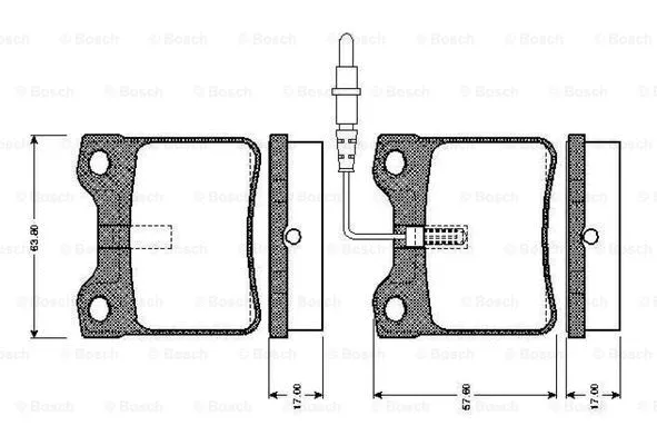 Brake Pad Set, disc brake (0 986 TB2 177)