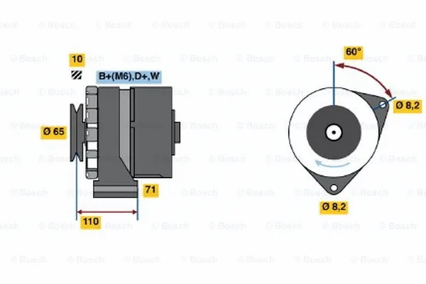 Alternator (0 986 037 880)