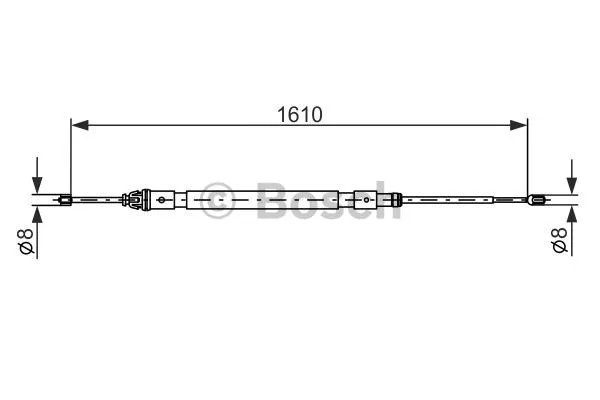 Cable Pull, parking brake (1 987 477 238)