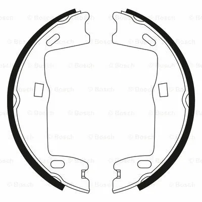 Brake Shoe Set, parking brake