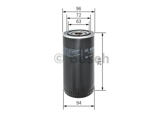 Filter, operating hydraulics (F 026 407 110)