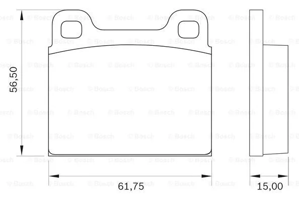 Brake Pad Set, disc brake (0 986 BB0 020)