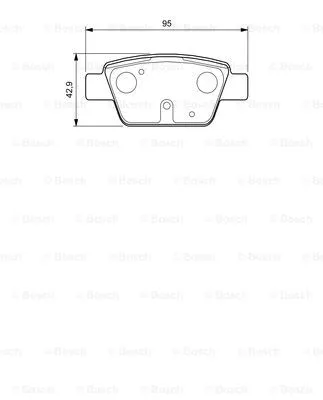 Brake Pad Set, disc brake (0 986 424 594)
