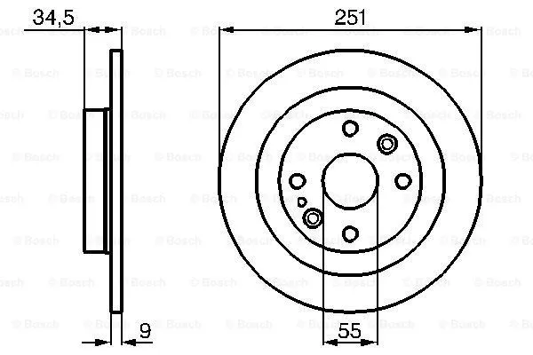 Brake Disc (0 986 478 701)