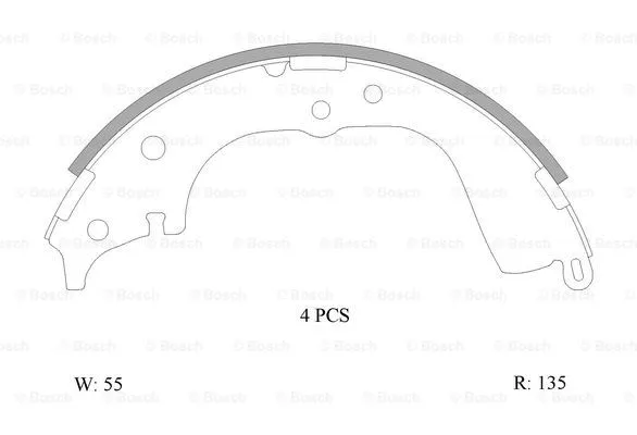 Brake Shoe Set (0 986 AB0 115)
