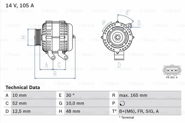 Alternator (0 986 080 440)