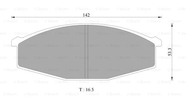 Brake Pad Set, disc brake (0 986 AB2 239)