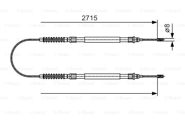 Cable Pull, parking brake (1 987 482 003)