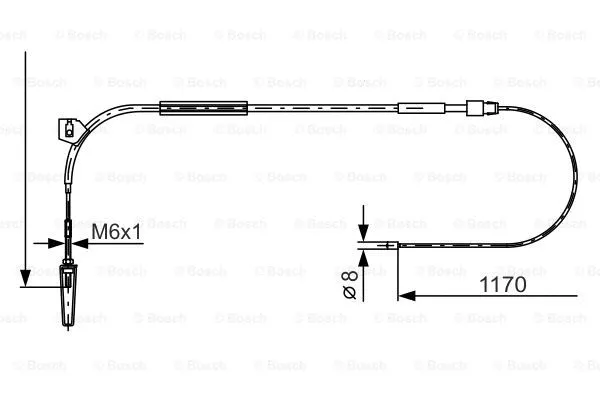 Cable Pull, parking brake (1 987 477 961)