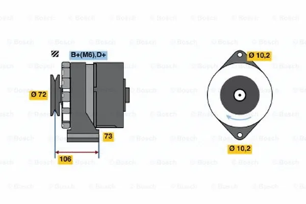 Alternator (9 120 334 134)