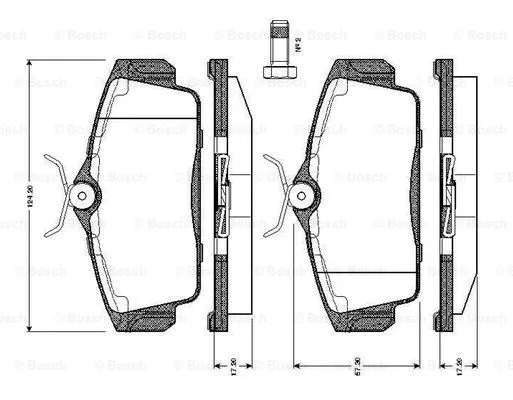 Brake Pad Set, disc brake (0 986 TB2 346)