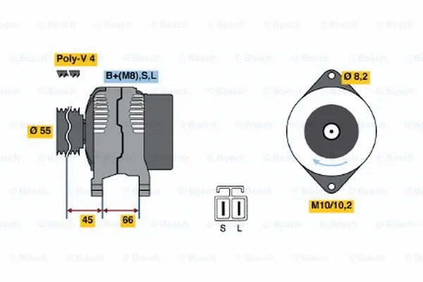 Alternator (0 986 040 541)