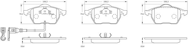 Brake Pad Set, disc brake (0 986 BB0 295)