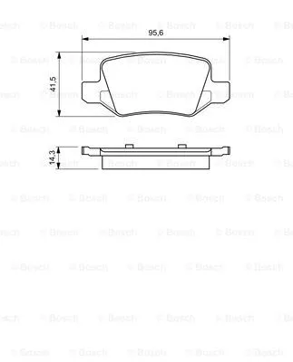 Brake Pad Set, disc brake (0 986 424 522)