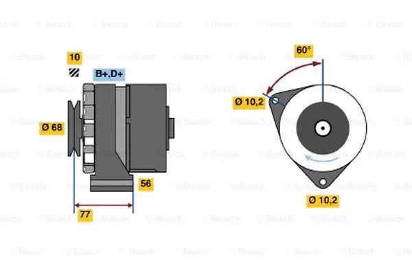 Alternator (0 986 033 710)