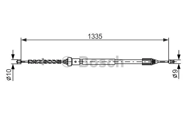 Cable Pull, parking brake (1 987 477 783)